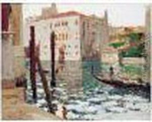 Canal A Venise by Paul Emile Lecomte
