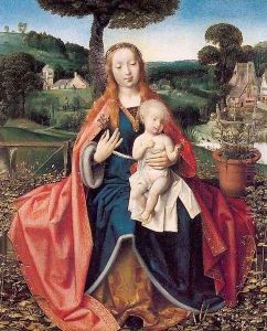 The Virgin and Child in a Landscape 1505 by Jan Provost