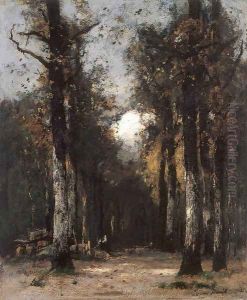 The Depth of the Forest 1877 2 by Laszlo Paal
