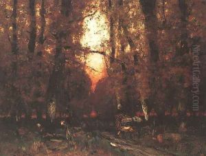 Inside of Forest c. 1875 by Laszlo Paal