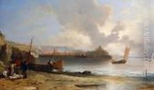 Unloading The Catch by Frederick Richard Lee, R.A.