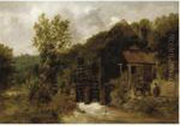 The Old Mill In Devon by Frederick Richard Lee, R.A.
