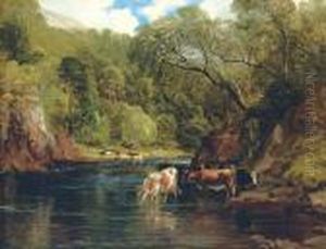 The River Awe, Argyleshire by Frederick Richard Lee, R.A.