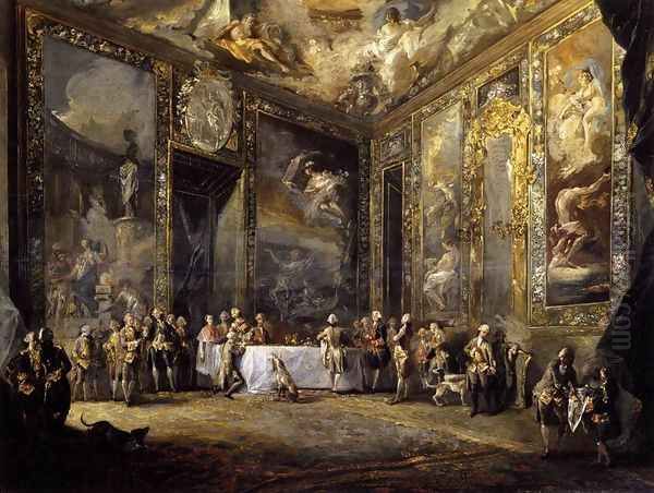Charles III Dining before the Court c. 1788 - view 1