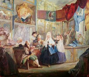 Interior of a Shop by Luis Paret Y Alczar