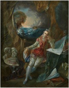 Self-Portrait in the Studio by Luis Paret Y Alczar