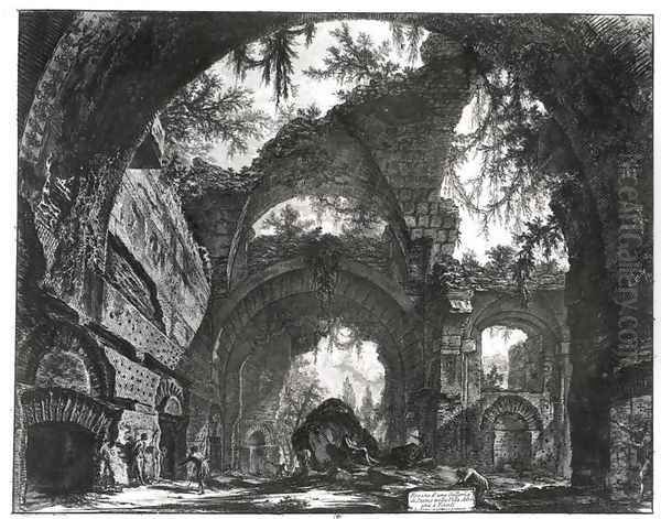 Ruined Gallery of the Villa Adriana at Tivoli - view 1