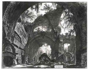 Ruined Gallery of the Villa Adriana at Tivoli by Giovanni Battista Piranesi
