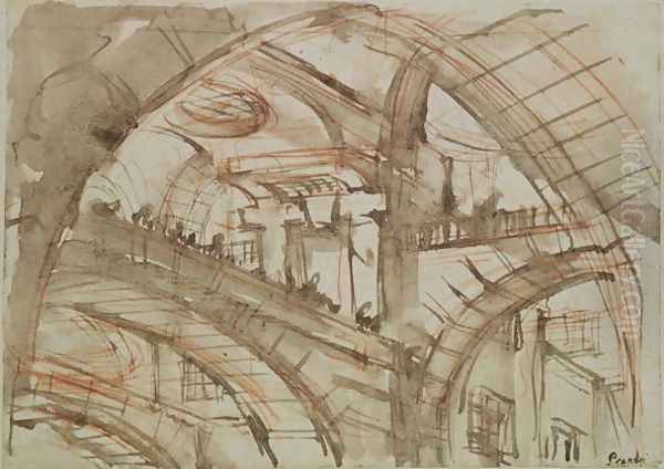 Drawing of an Imaginary Prison - view 1