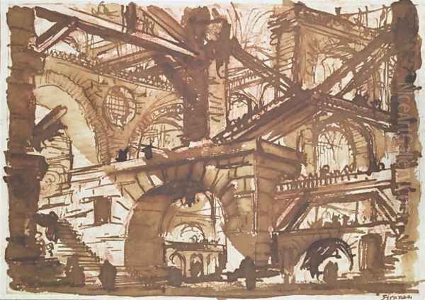 Drawing of an Imaginary Prison 2 - view 1