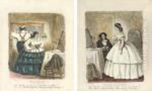 'the Husband As He Ought To Be' (illustrated); And 'as He Ought Not To Be' by John Leech