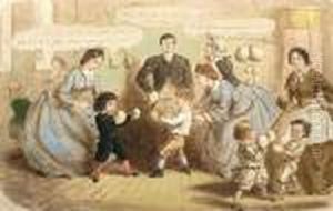 Physical Education 'john Leech' (lower Left) And Inscribed With Title (lower Middle) by John Leech