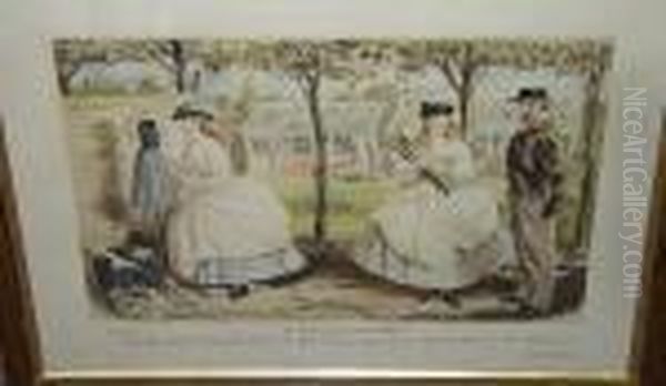 A Shocking Young Lady Indeed,
Chromolithograph On Wove, Published By Thos Agnew & Sons, 1865 - view 1
