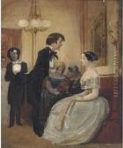 Partners At A Ball by John Leech