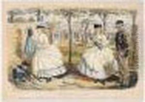 Emily (betrothed To Charles),
"oh, Charles Isn't It Fun? I've Beaten Arthur And Julia And I've Broke
Aunt Sally's Nose Seven Times." by John Leech