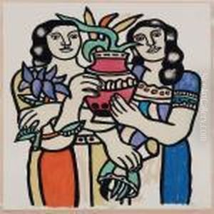 Two Women With A Vase