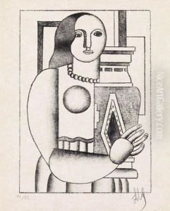 Femme Tenant Un Vase