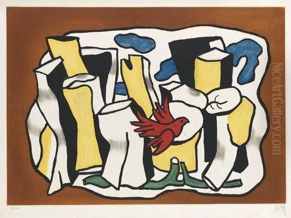 L'oiseau Rouge Dans Le Bois - view 1