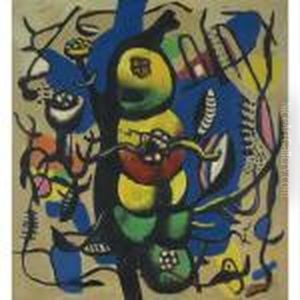 Nature Morte Aux Fleurs by Fernand Leger