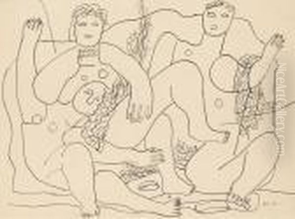 Baigneuses Sur La Plage - view 1