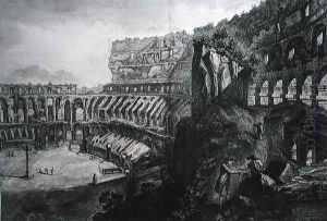 View of the interior of the Coliseum, from Le Antichita Romane de G.B. Piranesi 1756, published in Paris, 1835 by Giovanni Battista Piranesi