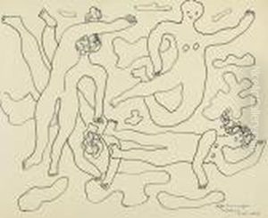 Etude Pour Les Plongeurs by Fernand Leger