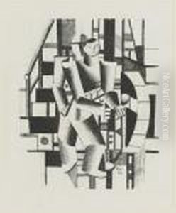 Composition Aux Deux Personnages by Fernand Leger