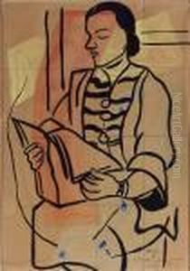 La Lecture by Fernand Leger