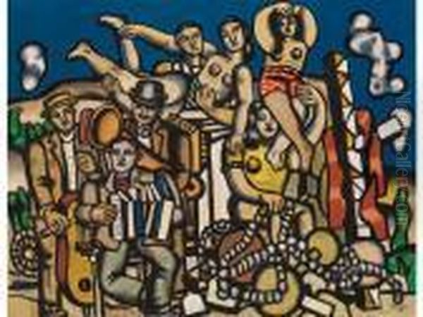 Acrobates Et Musiciens - view 1