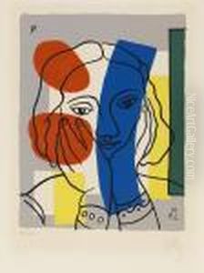 Portrait De Femme. by Fernand Leger