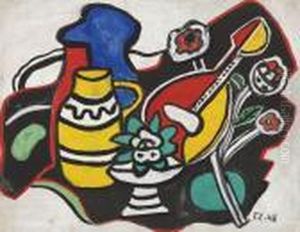 Nature Morte A La Mandoline by Fernand Leger