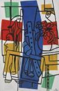 Le Vase De Fleurs by Fernand Leger