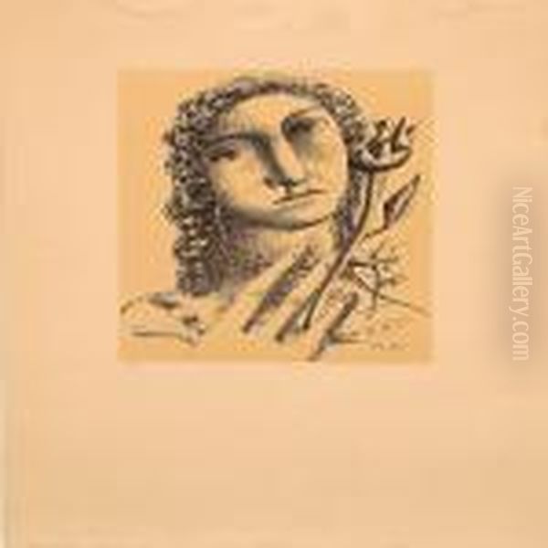Woman With Flower - view 1