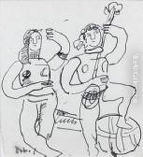 Danseuse Et Musicienne - view 1