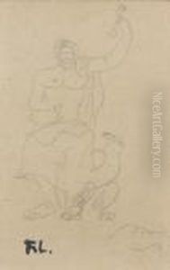Esquisse Pour Le Ballet "david Triomphant" by Fernand Leger