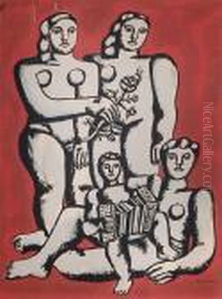 Femmes Et Enfants A L""accordeon - view 1