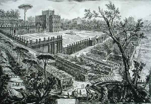Villa Pamphili, from Opere Varie di Architettura, Prospettive, Grotteschi, Antichita, published 1743 - view 1