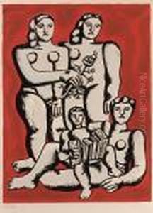 Accordioniste's Family by Fernand Leger
