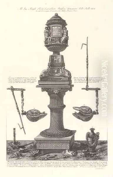 A Collection of Urns and others from Vasi, Candelabri, Cippi, Sarcofagi, Tripodi, Lucerne - view 1