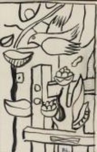 Composition A L'oiseau by Fernand Leger