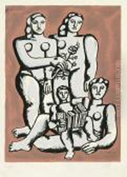 Femmes Et Enfants Au L'accordeon - view 1