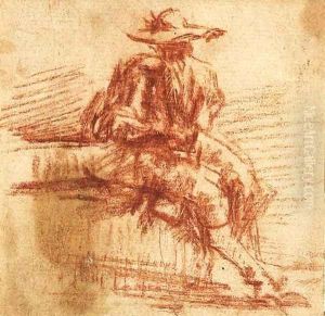 A seated Man by Giovanni Battista Piranesi