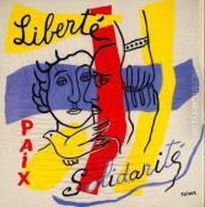Liberte, Paix, Solidarite by Fernand Leger