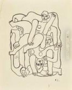 Femmes Acrobates by Fernand Leger