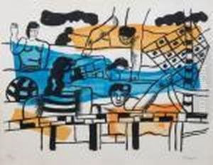 La Piscine by Fernand Leger