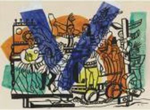 Etude Pour "la Grande Parade" by Fernand Leger