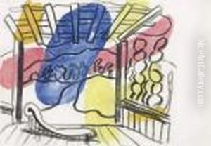 Etude Pour Le Decor De L'opera De Darius Milhaud : Bolivar by Fernand Leger