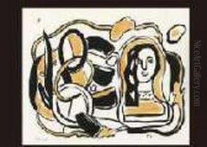 Woman Portrait by Fernand Leger