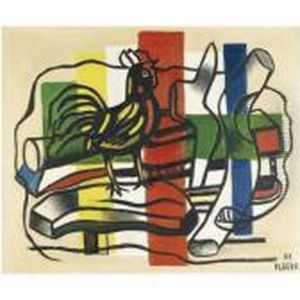 Le Coq Jaune Et Noir by Fernand Leger