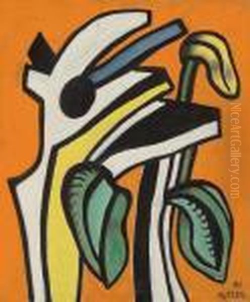 Composition Sur Fond Orange - view 1
